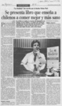 Se presenta libro que enseña a chilenos a comer mejor y más sano