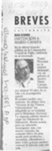 Distinción a Mario Cánepa