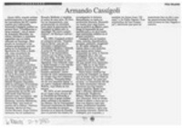 Armando Cassígoli  [artículo] Poli Délano.