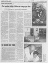 Con bondad mitigó el dolor del cuerpo y el alma