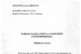 Vargas Llosa ante la confusión contemporánea