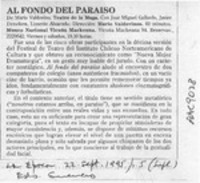 Al fondo del paraíso  [artículo] Eduardo Guerrero.