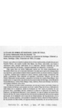 La plaza de armas de Santiago, cuna de Chile  [artículo] Sergio Martínez Baeza.