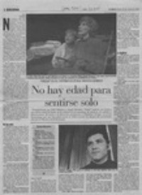 No hay edad para sentirse solo  [artículo] R. L.