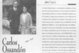 Carlos Ossandón Guzmán  [artículo] Simón Bunker.