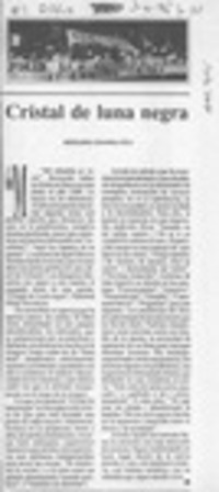 Cristal de luna negra  [artículo] Bernardo Chandía Fica.