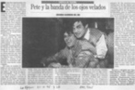 Pete y la banda de los ojos velados  [artículo] Eduardo Guerrero del Río.