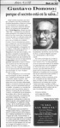 Gustavo Donoso, porque el secreto está en la salsa -- !