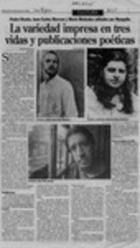 La variedad impresa en tres vidas y publicaciones poéticas  [artículo] Loreto Novoa.