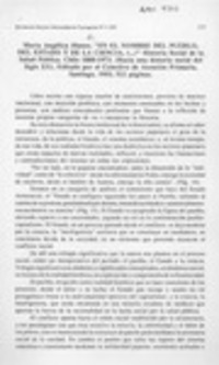 En el nombre del pueblo, del estado y de la ciencia  [artículo] Arnoldo Pacheco Silva.