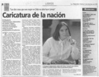 Caricatura de la nación  [artículo] Lina Meruane.