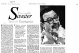 Fernando Savater, instruir deleitando (entrevista)