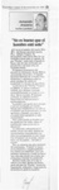 "No es bueno que el hombre esté solo"  [artículo] Armando Aravena.