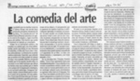 La comedia del arte  [artículo] Hernán Soto.