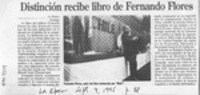 Distinción recibe libro de Fernando Flores  [artículo].