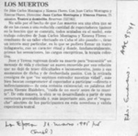 Los muertos  [artículo] Eduardo Guerrero.