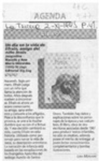 Un día en la vida de Efraín, amigo del niño Jesús  [artículo] Lina Meruane.