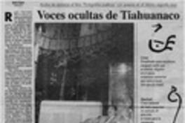 Voces ocultas de Tiahuanaco