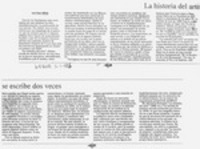 La historia del arte se escribe dos veces  [artículo] Justo Pastor Mellado.