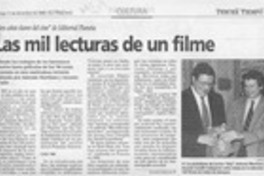 Las mil lecturas de un filme  [artículo] Claudia Sánchez R.