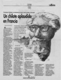 Un chilote aplaudido en Francia  [artículo] Valeria Solís.