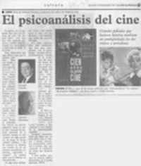 El psicoanálisis del cine  [artículo] SVY.