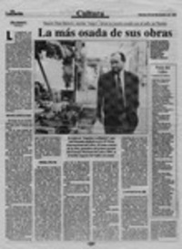 La más osada de sus obras  [artículo] William Haltenhoff N.