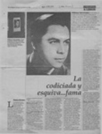 La codiciada y esquiva -- fama  [artículo] Patricia Espinosa.