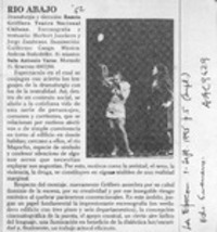 Río abajo  [artículo] Eduardo Guerrero.