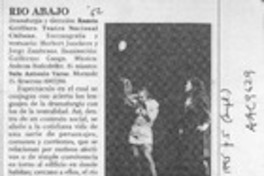 Río abajo  [artículo] Eduardo Guerrero.