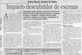 Inquieto descubridor de escenas  [artículo] E. N.
