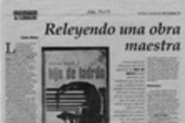 Releyendo una obra maestra  [artículo] Camilo Marks.