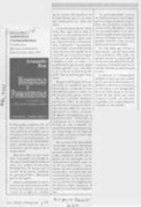 Modernidad y posmodernidad  [artículo] Eugenio García-Díaz.