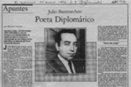 Julio Barrenechea, poeta diplomático