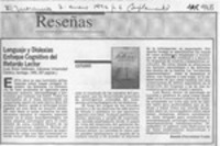 Lenguaje y dislexias