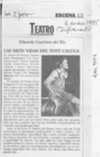 Las siete vidas del Tony Caluga  [artículo] Eduardo Guerrero del Río.