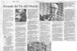 Amante del fin del mundo  [artículo] Mauricio Illanes Naranjo.