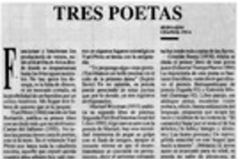 Tres poetas