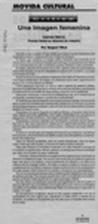 Una imagen femenina  [artículo] Raquel Olea.