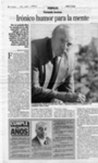 Irónico humor para la mente  [artículo] Melissa Cambiazo.