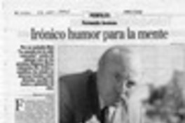Irónico humor para la mente  [artículo] Melissa Cambiazo.