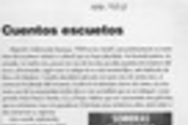 Cuentos escuetos  [artículo] Camilo Marks.