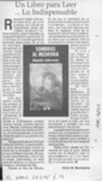 Un libro para leer -- lo indispensable  [artículo] Víctor M. Mandujano.