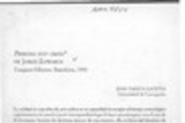 Persona non grata, de Jorge Edwards  [artículo] Juan Zapata Gacitúa.