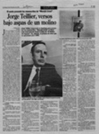 Jorge Teillier, versos bajo aspas de un molino  [artículo] Ximena Poo.
