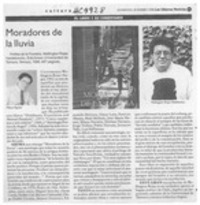 Moradores de la lluvia  [artículo] Milton Aguilar.