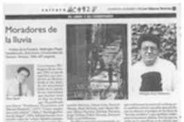 Moradores de la lluvia  [artículo] Milton Aguilar.