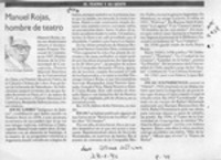 Manuel Rojas, hombre de teatro  [artículo] Mario Cánepa Guzmán.