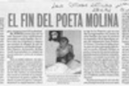 El fin del poeta Molina  [artículo] Angel Cossio.