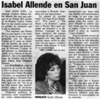 Isabel Allende en San Juan